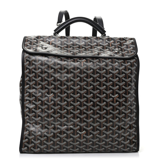 Goyard Goyardine Saint Leger Soft Briefcase Backpack 'BLACK'