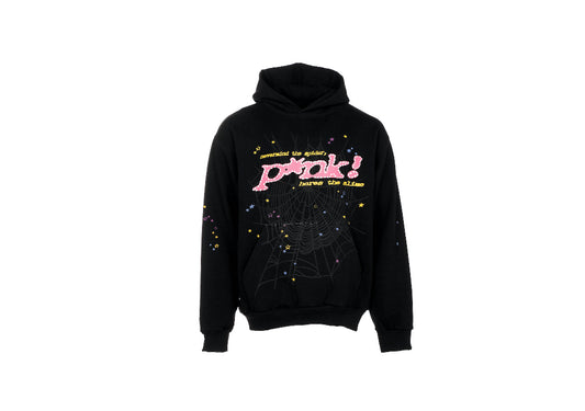 Sp5der Pink Hoodie ‘BLACK’