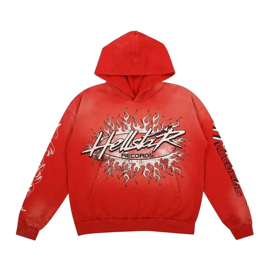 Hellstar Studios Records Hoodie 'RED'