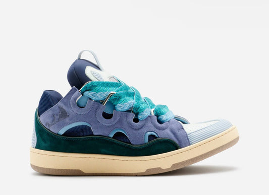 Lanvin Leather Curb Sneaker ‘BLUE/GREEN’