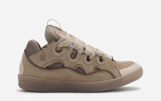Lanvin Leather Curb Sneaker ’TAUPE’