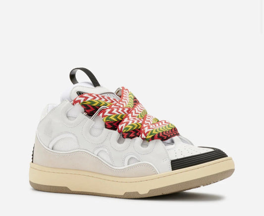Lanvin Leather Curb Sneaker ‘WHITE’