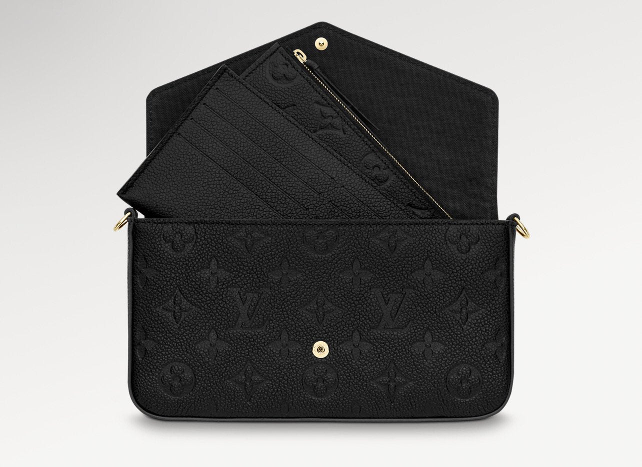 Louis Vuitton Félicie Pochette ‘BLACK MONOGRAM EMPREINTE LEATHER’