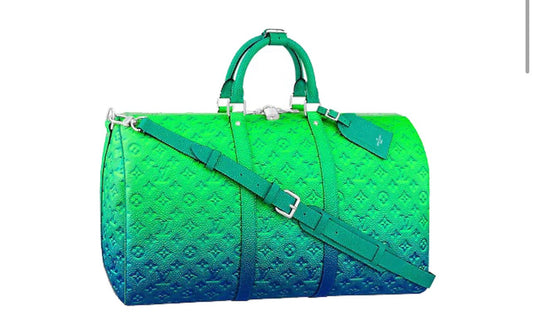 Louis Vuitton Keepall 50B Taurillon Illusion ‘BLUE/GREEN’