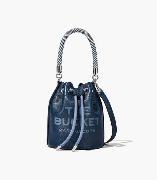 The Leather Bucket Bag ‘BLUE SEA’