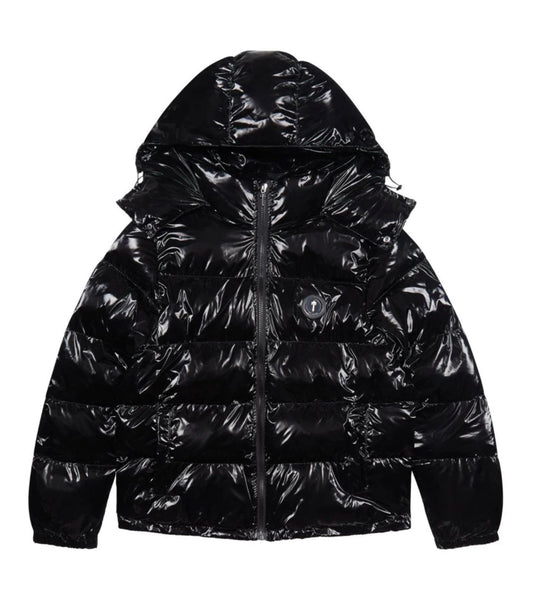 Trapstar IronGate Detachable Hooded Puffer Jacket ‘SHINY BLACK’